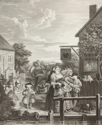Večer / Abend. Z: Čtyři denní doby / Die vier Tageszeiten. 1738