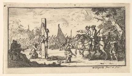 Visící za palec Moderní vojenské tresty, po roce 1725.