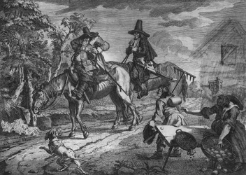Hudibras Sallies Forth, Plate II, z ‚Hudibras‘ od Samuela Butlera, 1726
