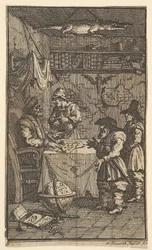 Hudibras na návštěvě u Sidrophela Sedmnáct malých ilustrací pro Samuela Butlerse Hudibras..., 1721-26.