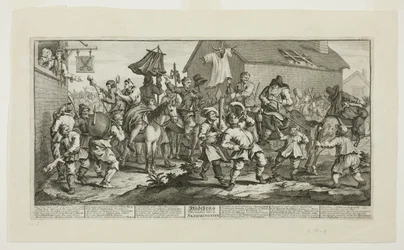 Hudibras a Skimmington, sedmá deska z knihy Hudibras