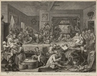 Humours of An Election (Sada čtyř) (rytiny)