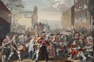 March of the Guards to Finchley, ilustrace z 