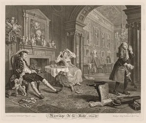 Módní sňatek: Talíř II, 1745.