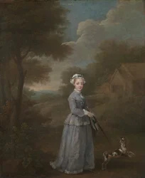 Slečna Woodová, ca. 1730.