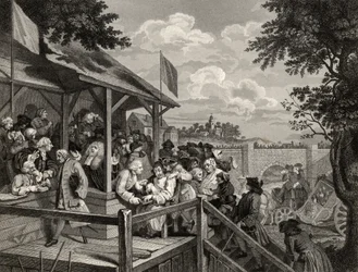 The Polling, vyrytý Georgem Presburym, z 