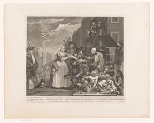 Tom Rakewell zachránil před zatčením Sarah Young Progress of a libertine (název série) The Rake