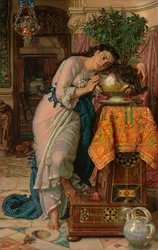 Isabella a květináč s bazalkou, 1867