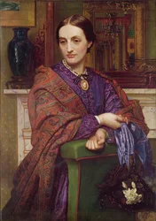 Portrét Fanny Holman Hunt (1833-66) 1866-68
