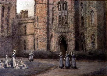 The Old Blind Asylum, Bristol (pastel na papíře)
