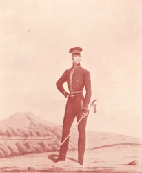 Důstojník armádních pušek Madras, svléknout se, c1837-1843, 1909