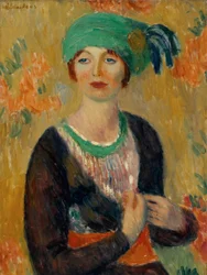 Dívka v zeleném turbanu