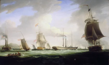 Anglický král Jiří IV. (1762-1830) nastoupil na palubu prvního poštovního parníku "Lightning", který směřoval do Dublinu (Irsko), 12. srpna.