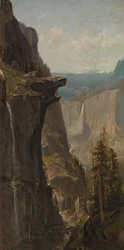 Yosemitské vodopády z Glacier Point, 1879.