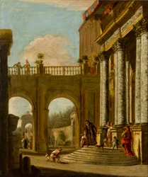 Návrat marnotratného syna, kolem 1712-16 (olej na plátně)