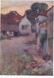 Tvé altánky jsou potopeny, všechny jsou v beztvaré zkáze a dlouhá tráva převyšuje plesnivou stěnu (barva litho)
