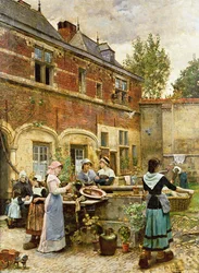 Alms Houses, Antverpy, 1880