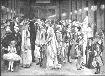 Ples pro mládež v Mansion House - Mezi tanci, 1891