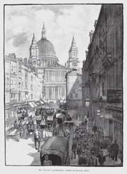 Katedrála svatého Pavla z Ludgate Hill (litho)