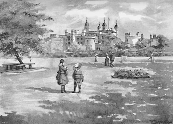 Tower of London z Trinity Square, 1891