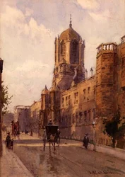 Christ Church, Oxford (akvarel na papíře)