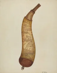 Powder Horn, c. 1940.