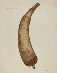 Powder Horn, c. 1940.