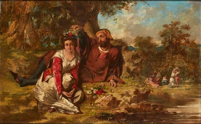 Highland Study (tužka a akvarel)