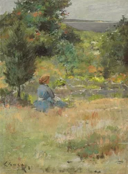 Dívka v Shinnecock Hills, kolem roku 1897