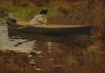 Paní Chaseová v Prospect Park, 1886.