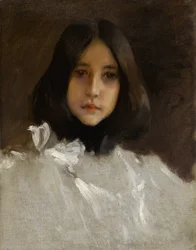 Umělcova dcera Alice, kolem roku 1899 (olej na plátně)