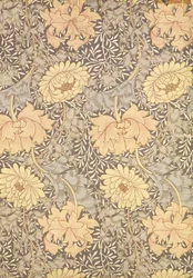 Design tapety "Chryzantéma", 1876