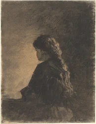 Sedící dívka