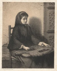 Fialová dívka