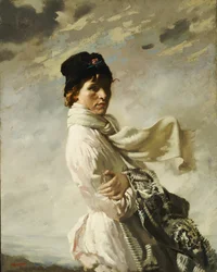 V Dublin Bay: Portrét umělcovy manželky, 1909