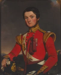 Poručík William Fleming, 45. pěší pluk (Nottinghamshire).