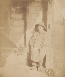 Chlapec loupající tuřín, c. 1854 (foto)