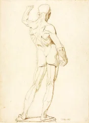 (Ecorche, pohled zezadu)