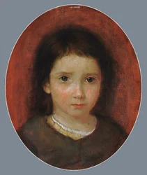 Dcera Williama Page Možná Anne Page, ca. 1837-38.