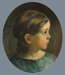 Dcera Williama Page Pravděpodobně Mary Page, ca. 1840.
