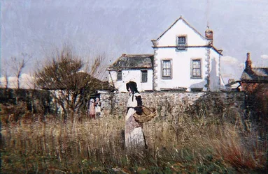 Krajina, Bílý dům, kolem roku 1880 (olej na plátně)
