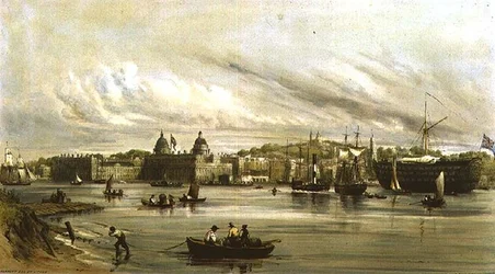 Greenwich a Dreadnought (litho)
