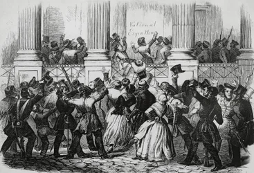 Revoluce v Berlíně před palácem Viléma I., březen 1848, Německo