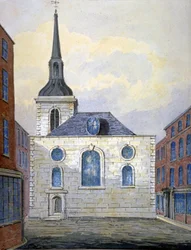 Kostel St Mary Abchurch, City of London, c1815