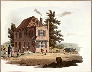 Brompton Road, Kensington, Londýn, c1810