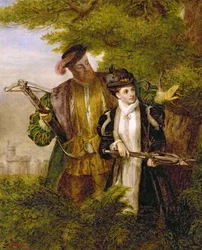 King Henry a Anne Boleyn Deer střelba ve Windsor Forest, 1903