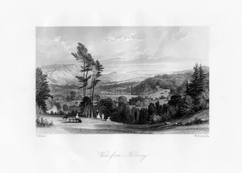 Pohled z Norbury, Surrey, 19. století.