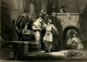 „Záchrana hraběnky De Burgh, z hradu Montgomery“, 1836