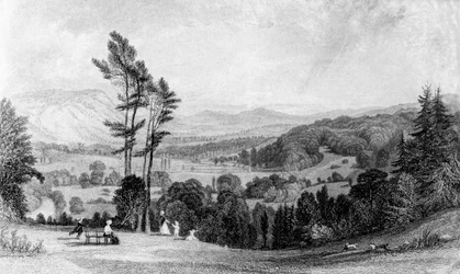 Pohled z Norbury, Surrey, 19. století.