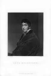 William Lamb, druhý vikomt Melbourne, britský whigský státník a předseda vlády, 1893.